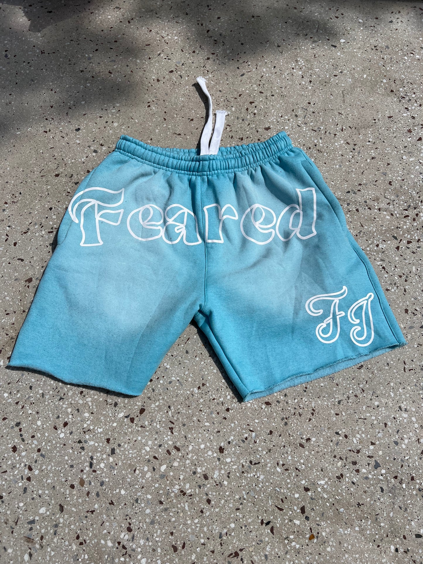 Feared Illusion unveiled Shorts Blue Washed (Size up for bigger fit)