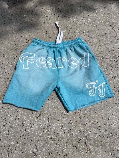 Feared Illusion unveiled Shorts Blue Washed (Size up for bigger fit)