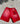 Feared Illusion unveiled Shorts Red Washed (Size up for bigger fit)